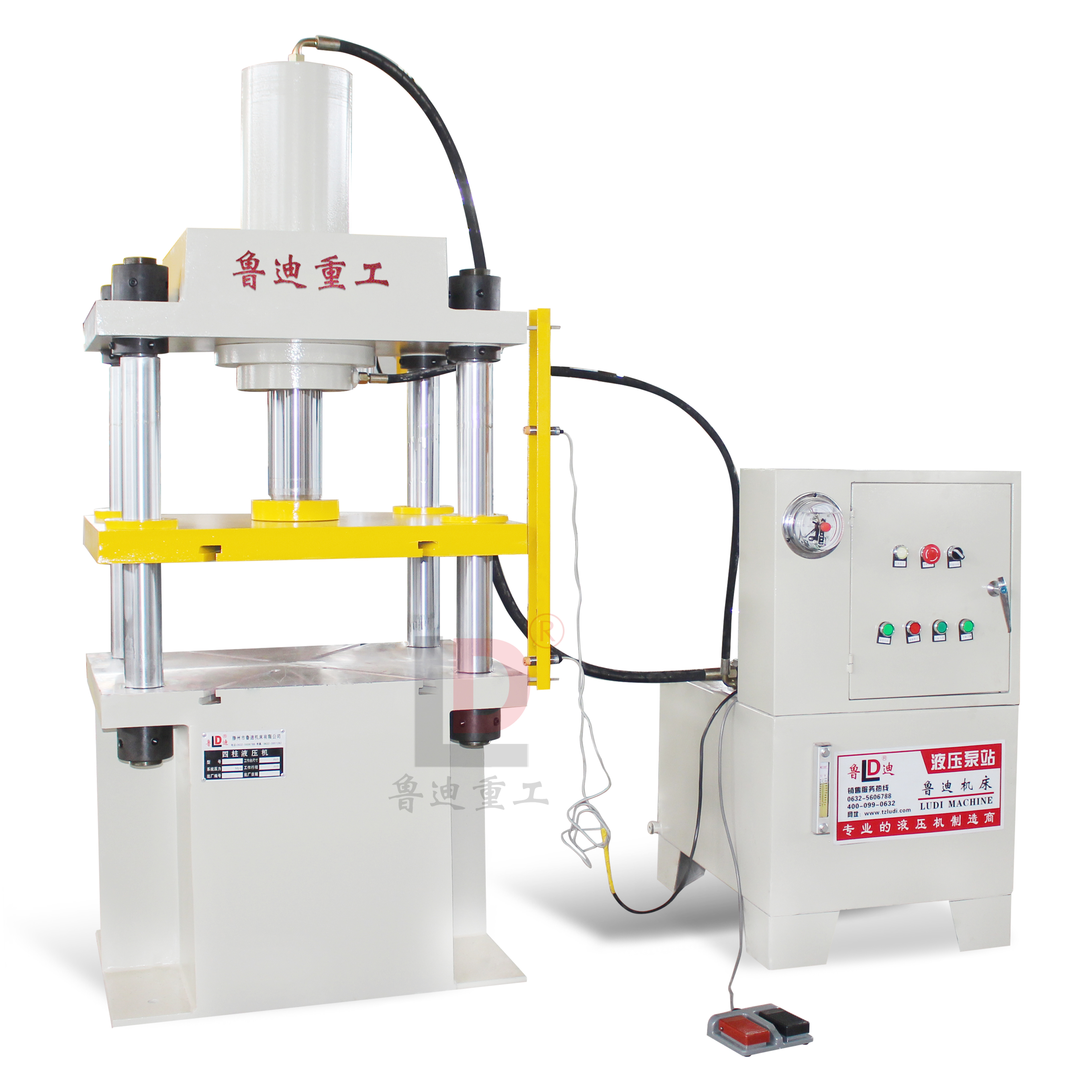 20吨钢板三梁四柱液压机